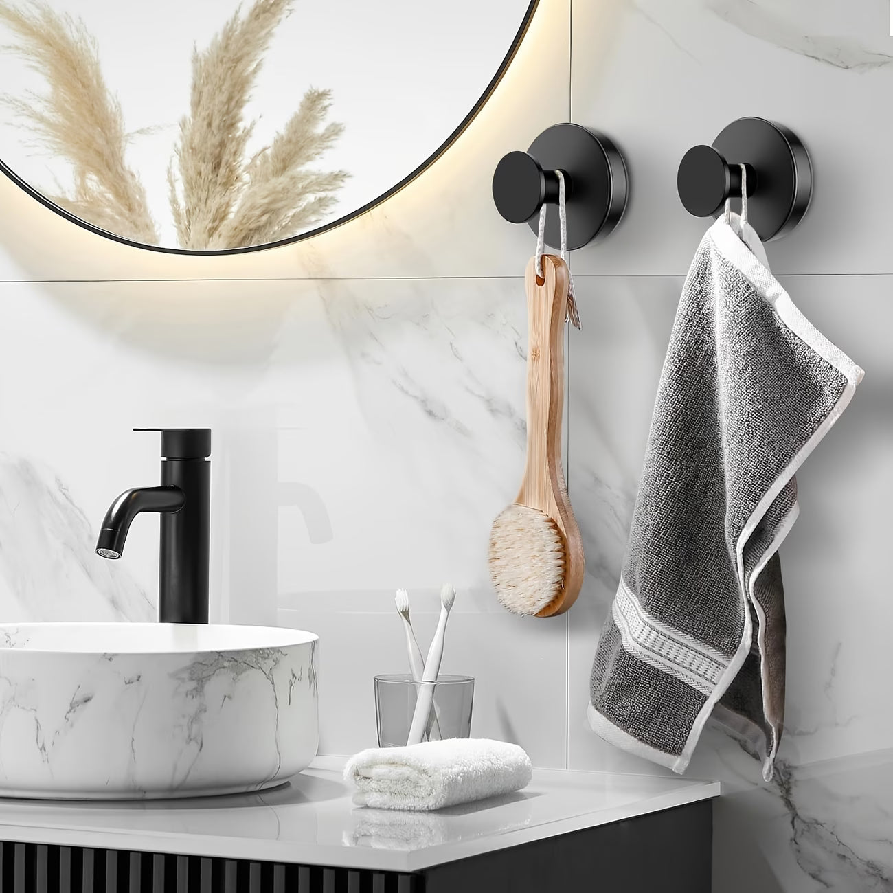 Stainless Steel Suction Hook | Waterproof Wall Mount