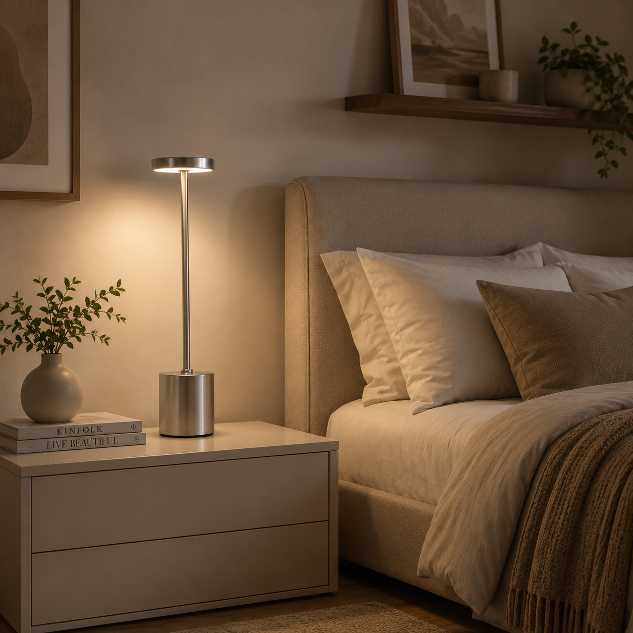 Cordless Touch Table Lamp | Luxury LED Ambient Light