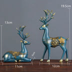 Elegant Deer Head Resin Sculpture