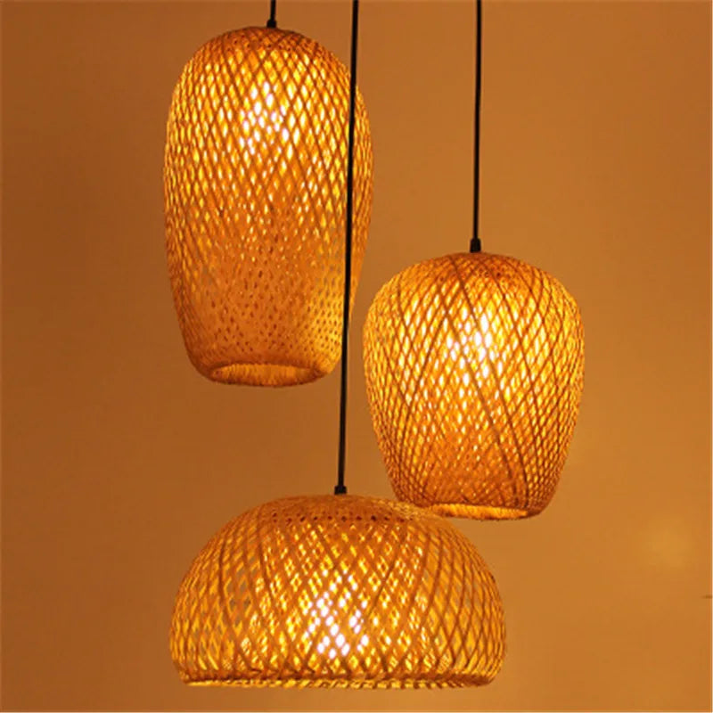 Eastern Living Wicker Chandelier Art Rattan And Bamboo Pendant Signature