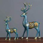 Nordic home decoration Deer Head Resin Statue figurine Home Decor Statues accessories/modern Sculpture beelden decoratie Art