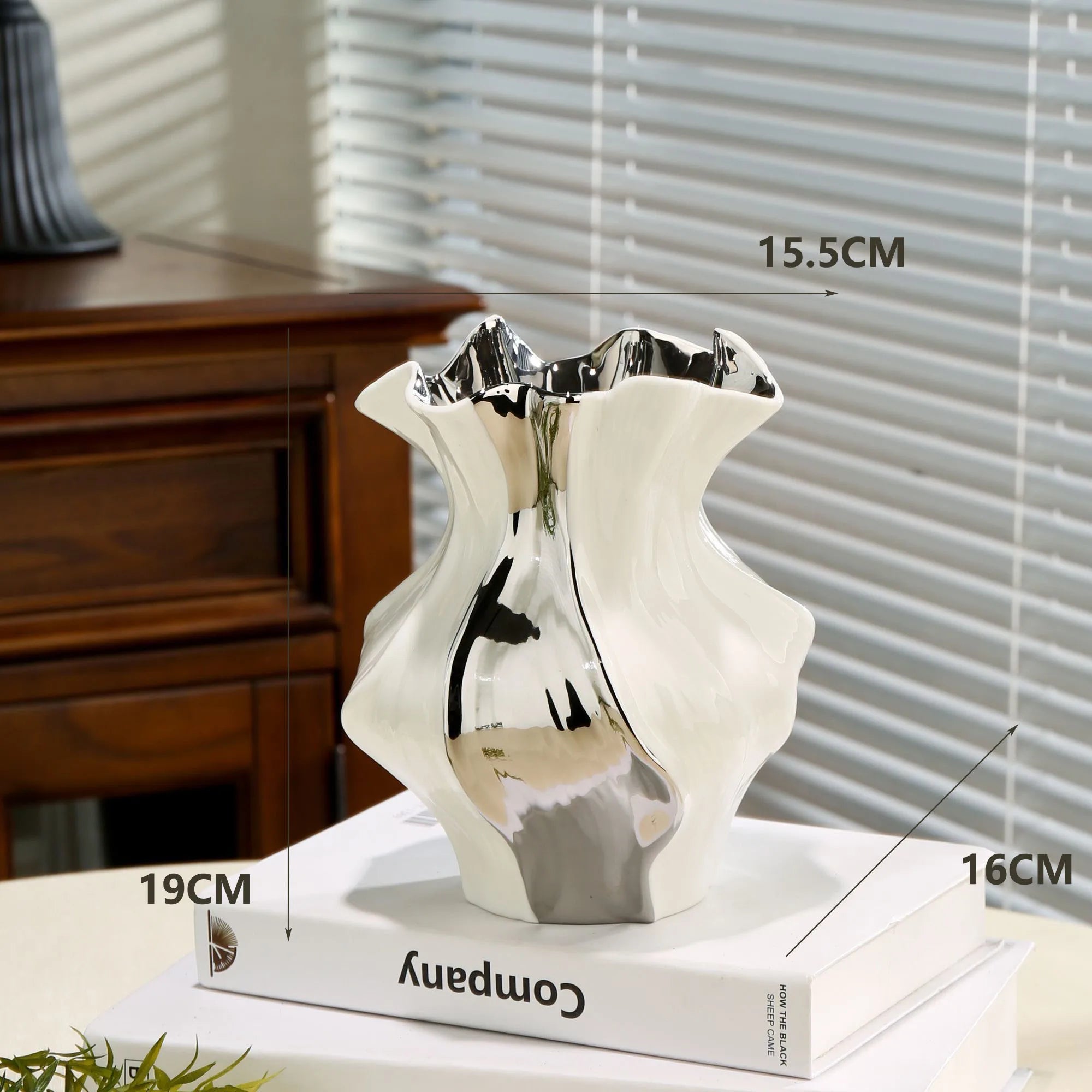 Artisan Black & White Ceramic Vase | Creative Luxury Home Décor