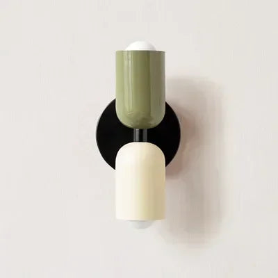 Macaron Wall Light | Nordic Bedside & Corridor Lamp | Colourful LED | E27
