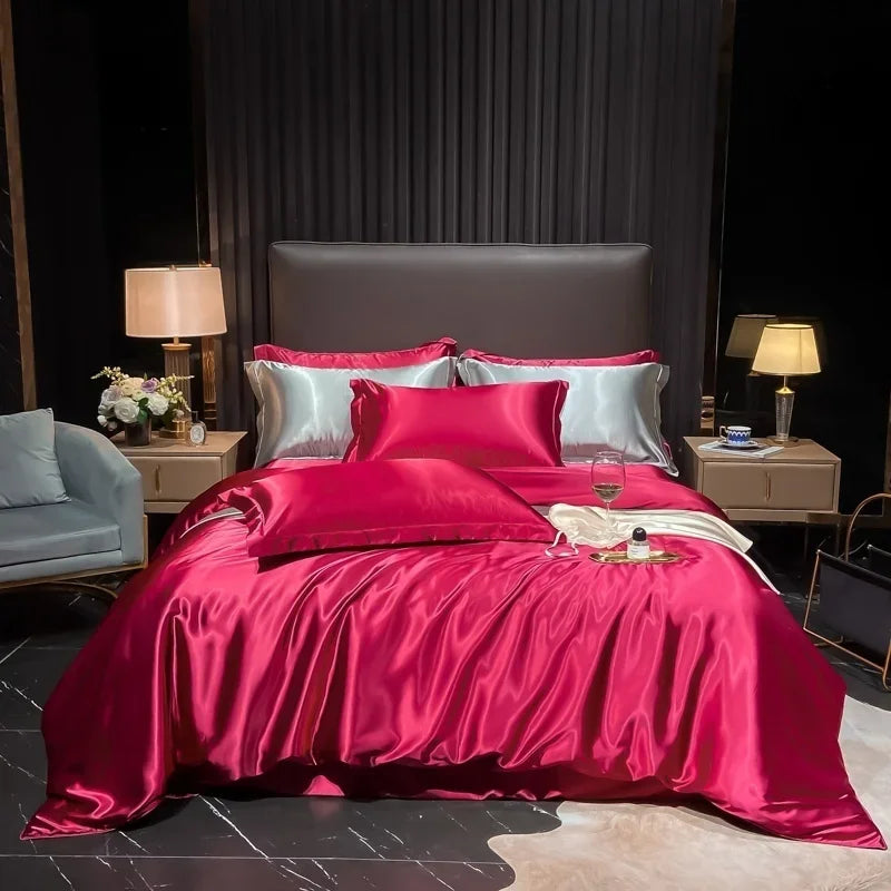 Lan Duo Mao Silk Blend Duvet Cover Set Mulberry Silk Edition