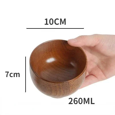 Elegant Jujube Wooden Bowls