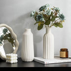 Pure White Ceramic Vase | Timeless Minimalist Home Décor