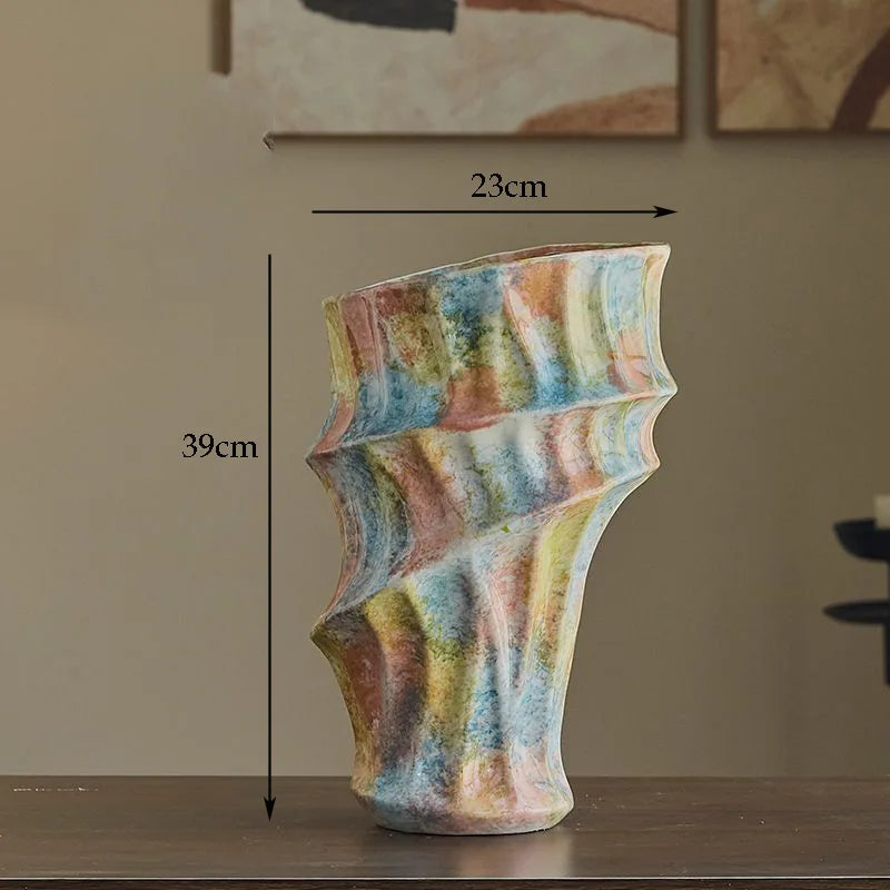 Jingdezhen Long Tube Ceramic Vase | Traditional Chinese Luxury Home Décor
