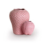 Strawberry Porcelain Vase | Sculptural Decorative Vessel for Luxury Interiors
