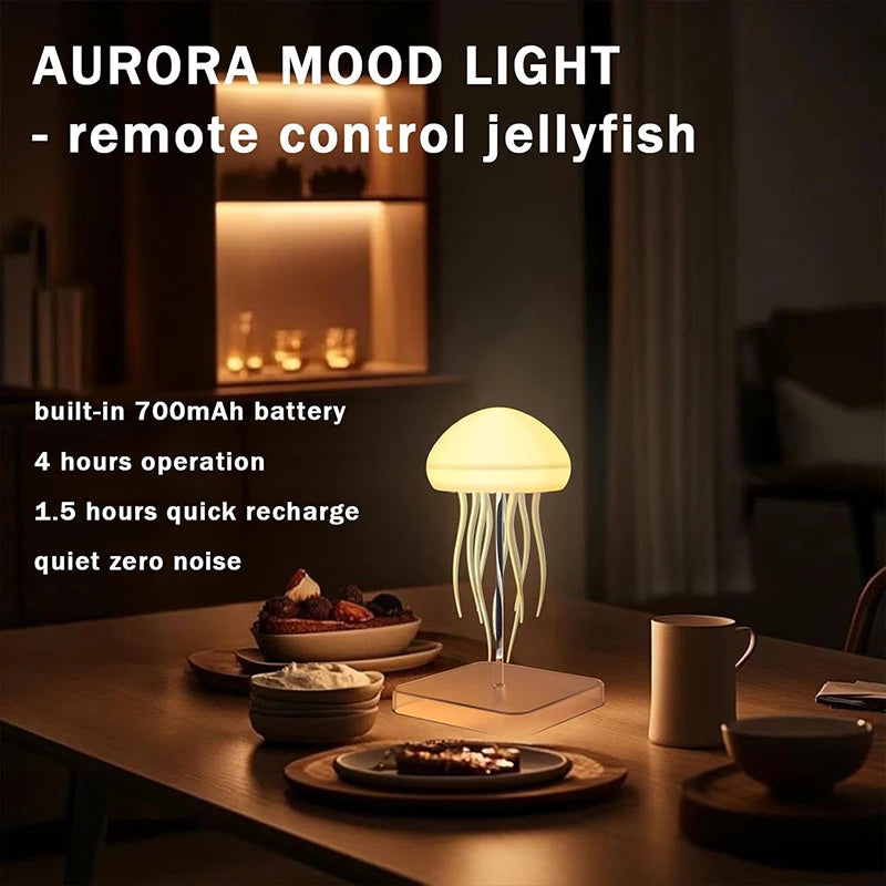 LED Jellyfish Lamp with 9 Tentacles & Remote Control
