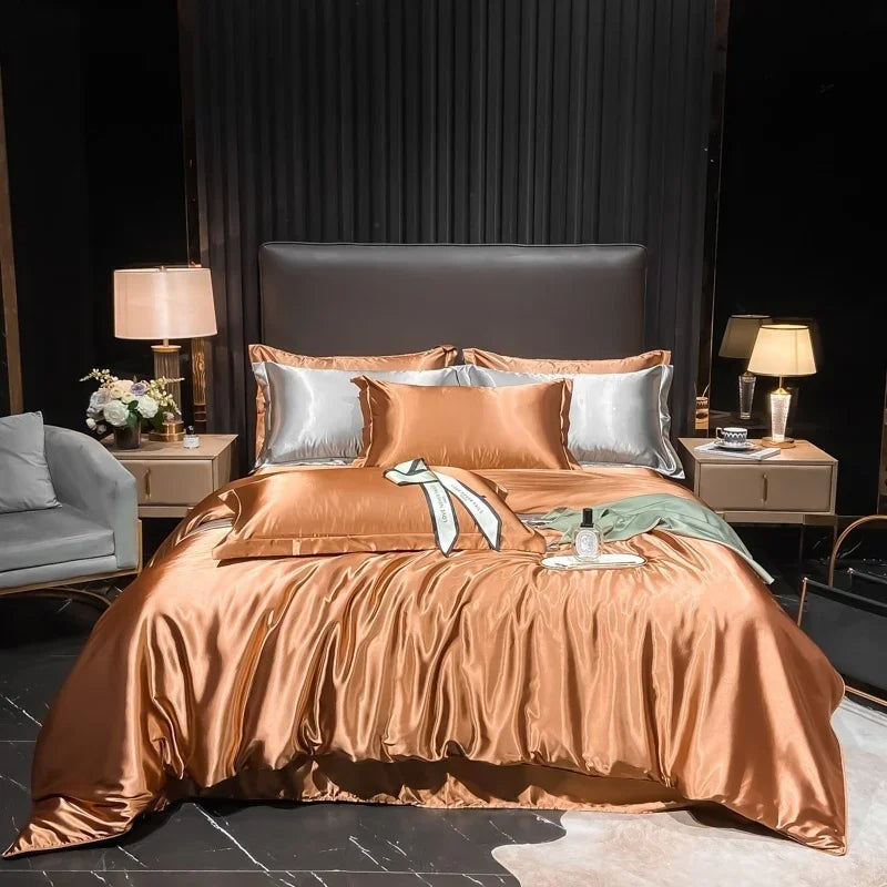 Lan Duo Mao Silk Blend Duvet Cover Set Mulberry Silk Edition