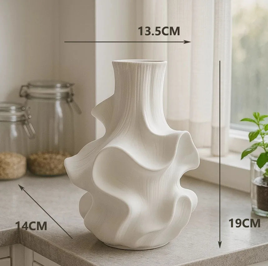 Artisan Black & White Ceramic Vase | Creative Luxury Home Décor