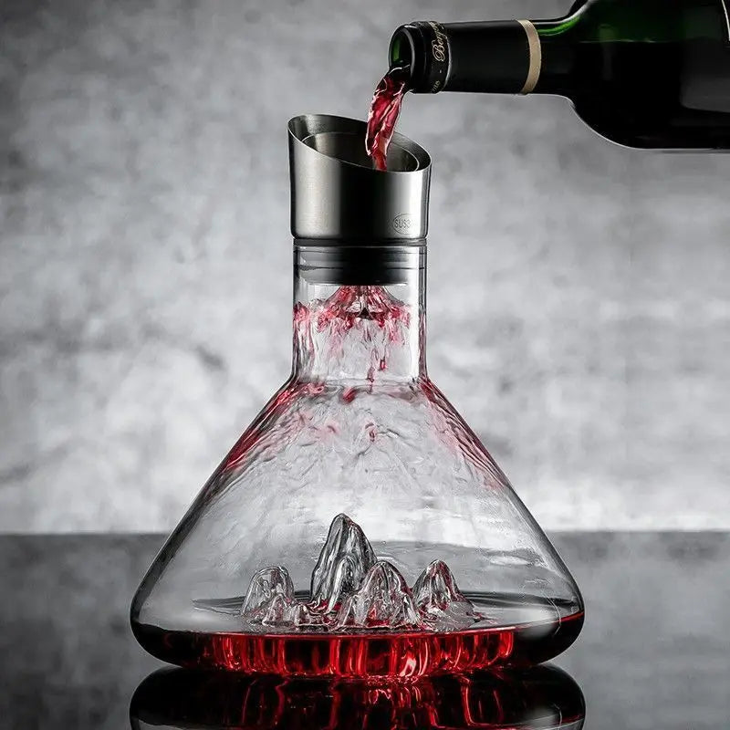 Handmade Crystal Whisky Decanter – Contemporary Home Bar Essential for Cocktail Shakers