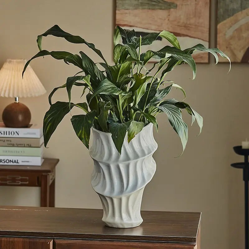Jingdezhen Long Tube Ceramic Vase | Traditional Chinese Luxury Home Décor