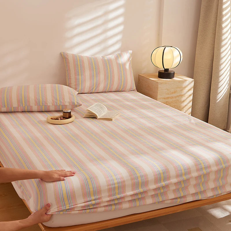 BotaniLuxe Floral Patchwork Cotton Fitted Sheet Exclusive