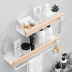 Aluminium Alloy Premium Edition Bathroom Wall Shelf White