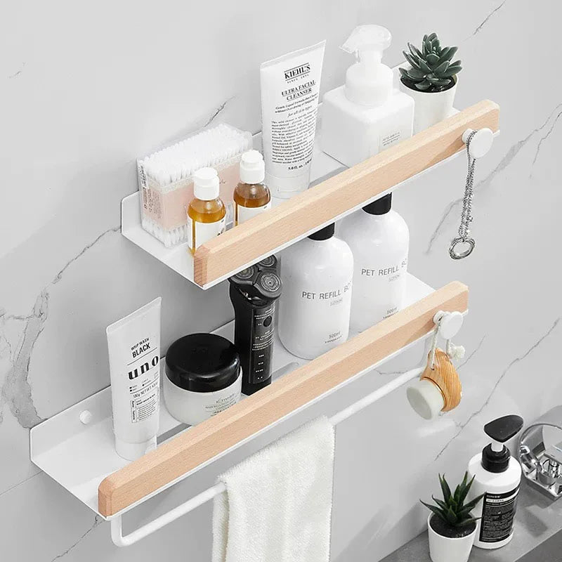 Aluminium Alloy Premium Edition Bathroom Wall Shelf White