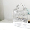 Designer Bag-Silhouette Glass Vase | Nordic Luxury Home Décor