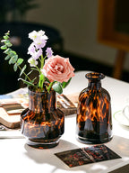 Leopard-Print Glass Vase | Bold Luxury Home Décor Statement Piece
