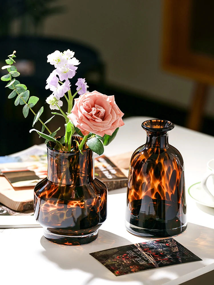 Leopard-Print Glass Vase | Bold Luxury Home Décor Statement Piece