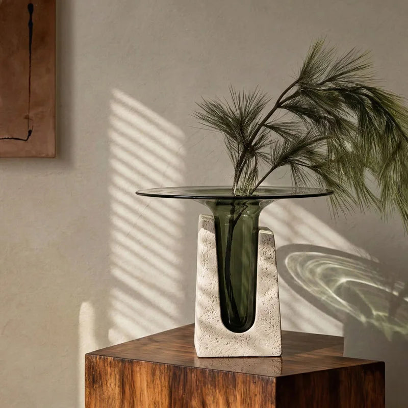 Antique Glass & Resin Luxury Vase | Heritage Statement Home Décor