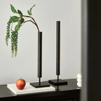 Black Wrought Iron Architectural Vase | Industrial Luxury Home Décor
