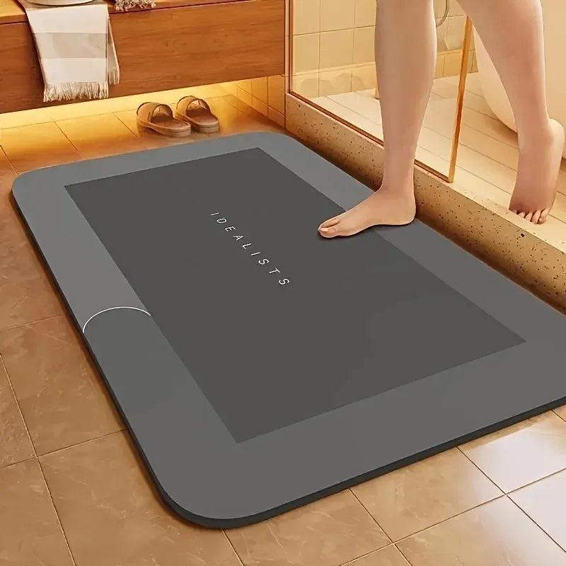 Premium Diatomaceous Bath Mats – Fast-Drying Non Slip Bathroom Rugs