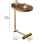 Coffee Tea Table Side Table C-Shaped Sofa Simple Mobile Storage Desk Bedside Corner Small Sofa Sides Cabinet Family Tea Tables