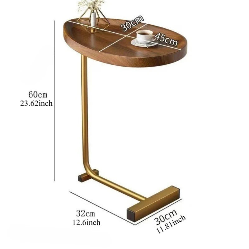 Coffee Tea Table Side Table C-Shaped Sofa Simple Mobile Storage Desk Bedside Corner Small Sofa Sides Cabinet Family Tea Tables