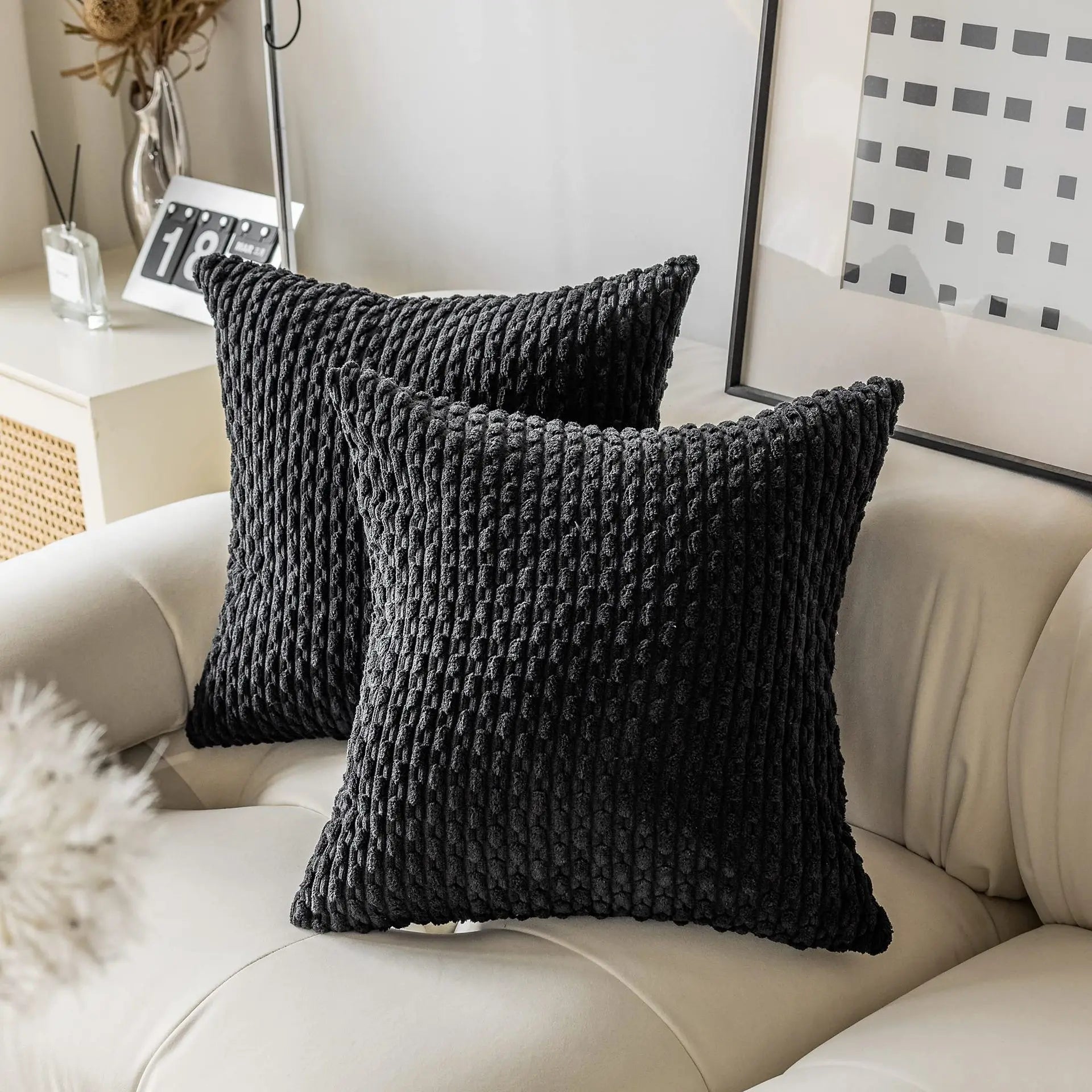 Elegant Textured Cushion Cover