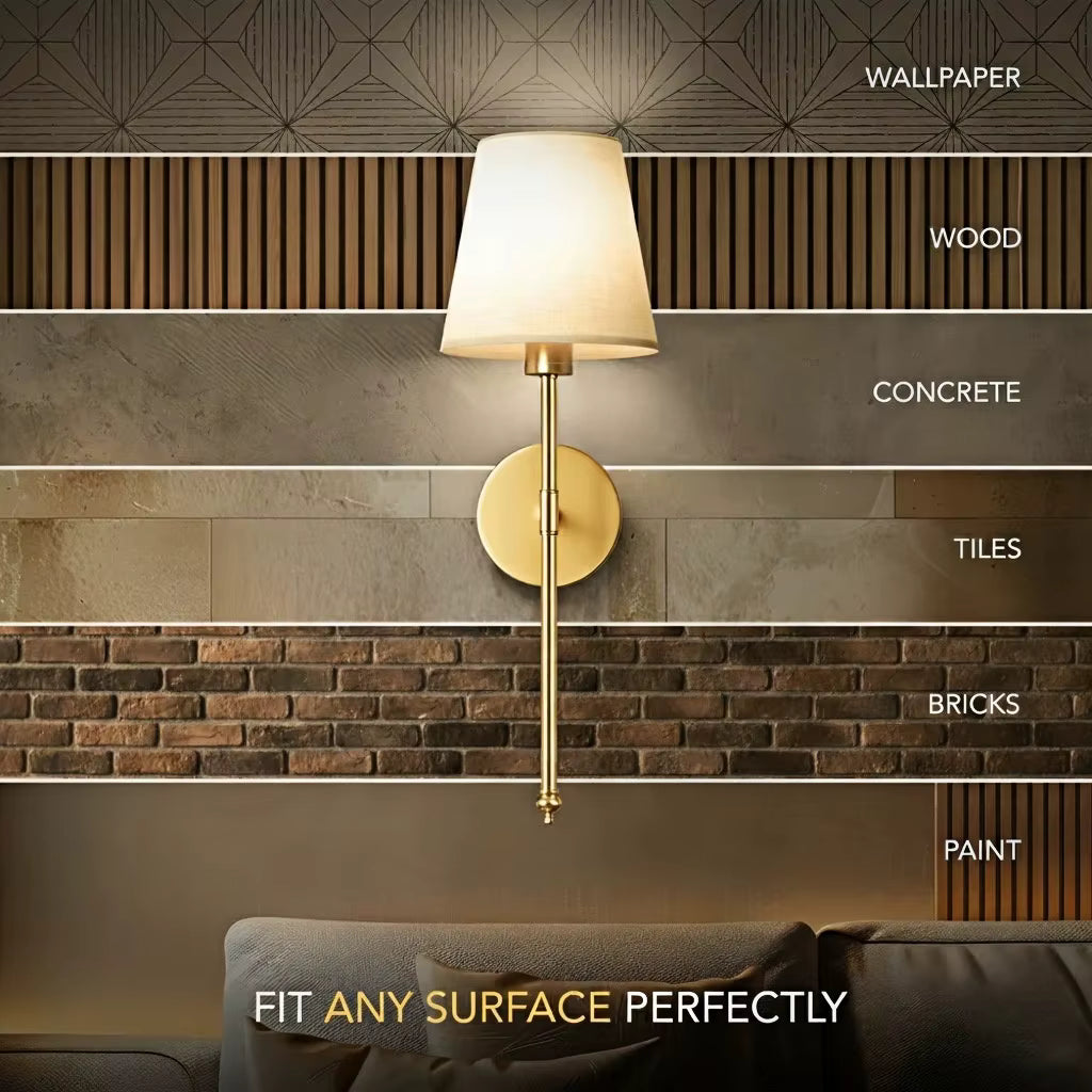 Battery Operated Wall Sconces Set of Cordless Wall Light Adhesive-backed install Rechargeable Bulbs and Remote 12Colors Dimmable