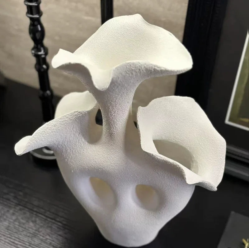 Organic Resin Sculptural Vase | Modern Luxury Home Décor