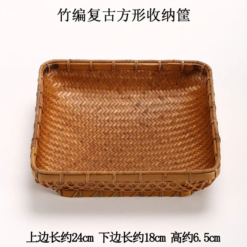 Elegant Bamboo Fruit Basket