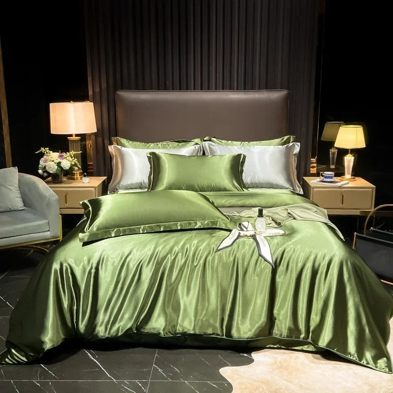 Lan Duo Mao Silk Blend Duvet Cover Set Mulberry Silk Edition