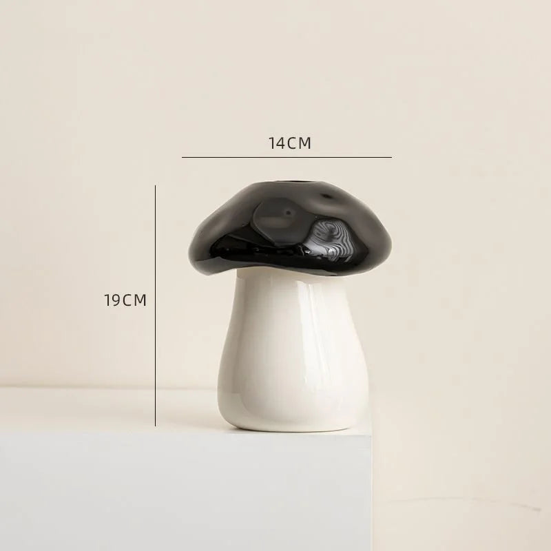 Mushroom Cap Porcelain Vase | Organic Luxury Home Décor