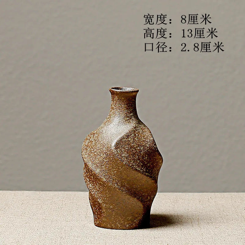 Abstract Terracotta Vase