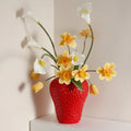 Strawberry Porcelain Vase | Sculptural Decorative Vessel for Luxury Interiors