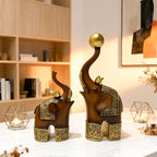 Wood Grain Animal Sculpture | Luxury Resin Ornament for Refined Interiors