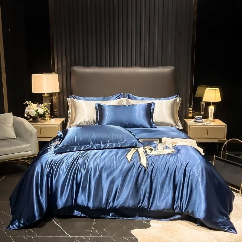 Lan Duo Mao Silk Blend Duvet Cover Set Mulberry Silk Edition