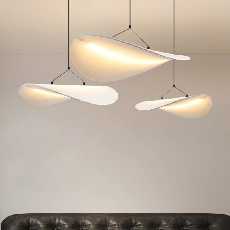 Wabi-Sabi Paper Pendant Chandelier | Luxury Nordic Ceiling Light for Living & Dining
