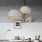 Wabi-Sabi Pendant Light | Modern LED Chandelier | White & Grey | 30–60cm