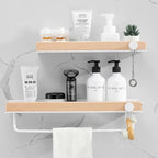 Aluminium Alloy Premium Edition Bathroom Wall Shelf White