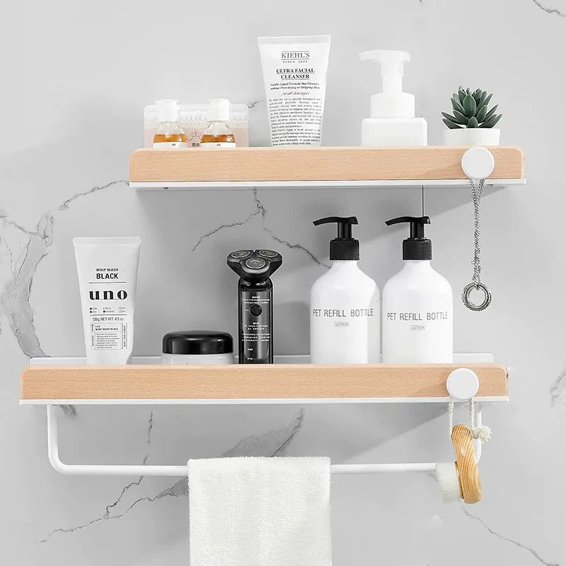 Aluminium Alloy Premium Edition Bathroom Wall Shelf White
