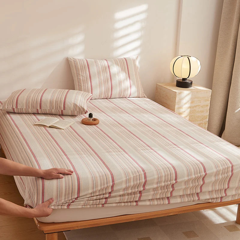 BotaniLuxe Floral Patchwork Cotton Fitted Sheet Exclusive