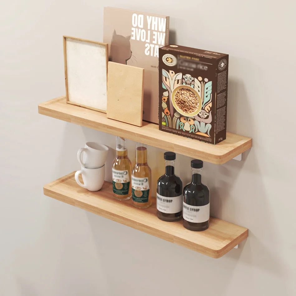 Wooden Bathroom Shelf White Black Gold Kitchen Lavatory Aluminum Beech Wall Mounted Bath Shower Shampoo Soap Storage Rack Holder