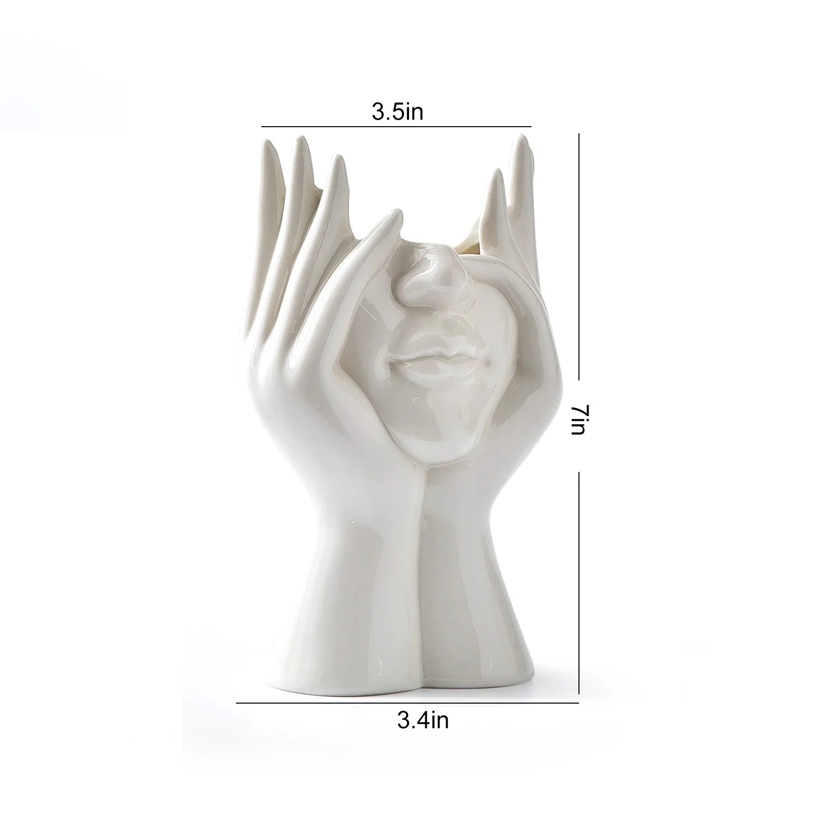 Elegant Ceramic Face Vases