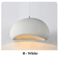 Wabi-Sabi Pendant Light | Modern LED Chandelier | White & Grey | 30–60cm