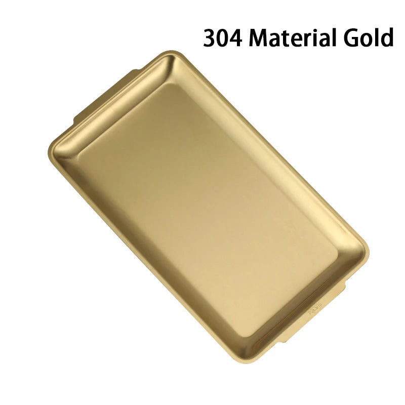 Elegant Gold & Silver Serving Tray