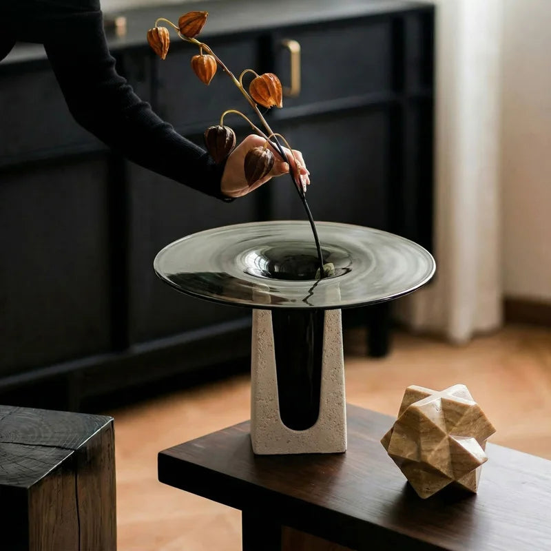 Antique Glass & Resin Luxury Vase | Heritage Statement Home Décor