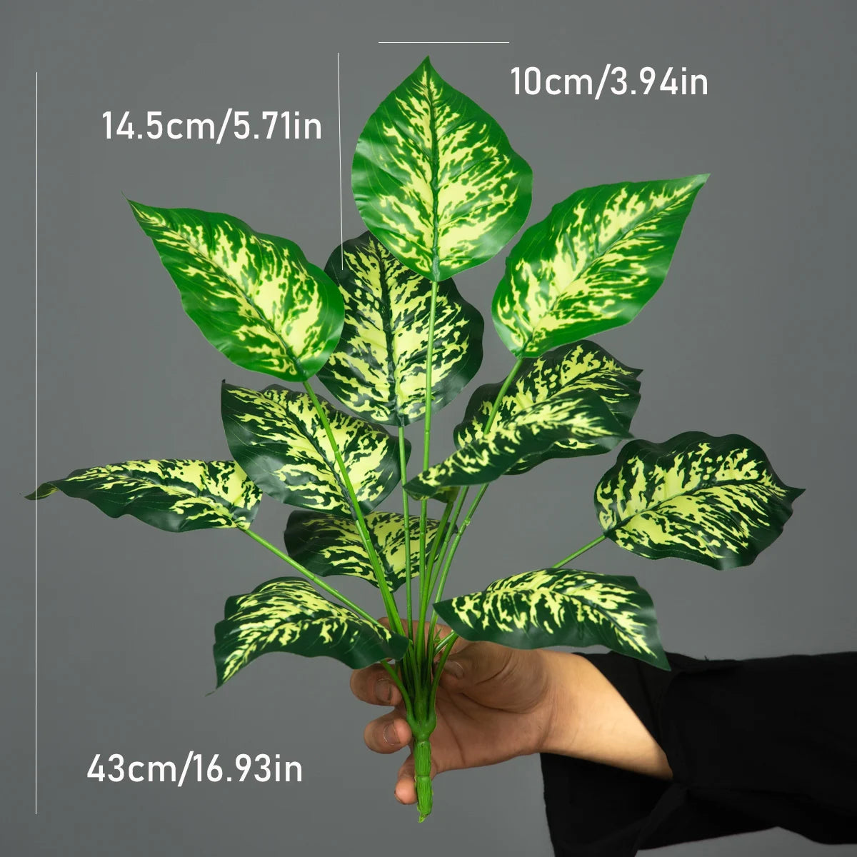 Monstera Tropical Leaf Stem | Luxury Artificial Plant for Interior Styling