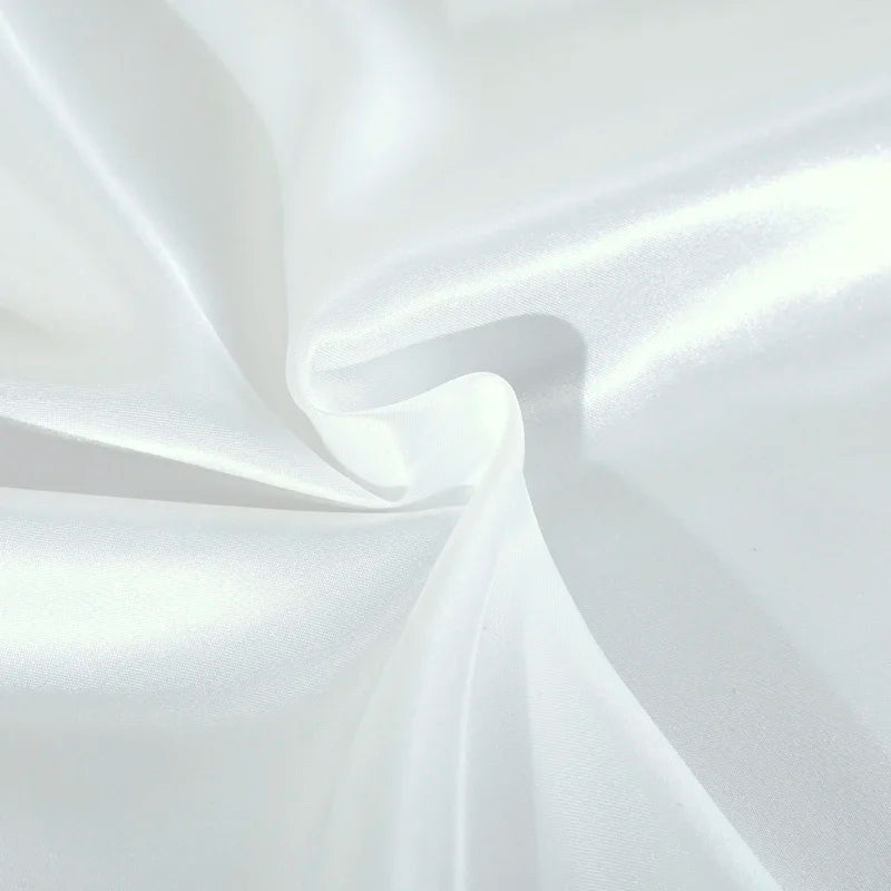 Cha Yu Paicn Satin Flat Sheet Rayon Twill Solid Colour Exclusive